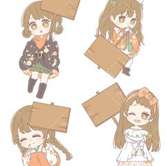 IRIAMライバー様　ミニキャラ制作