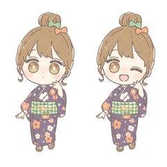 IRIAMライバー様｜2頭身ミニキャライラスト制作