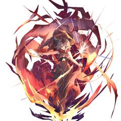 ソシャゲ風ドラマチックイラスト