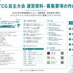 TCG自主大会運営資料の作成例