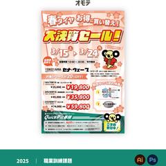 自主制作 - タイヤ専門店のはがきDMデザイン