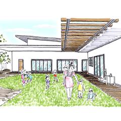 新設幼稚園 提案手描きパース
