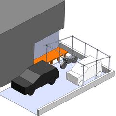 車庫用倉庫レイアウトイメージ