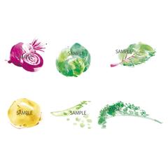 レストランのお野菜フェア広告用イラスト