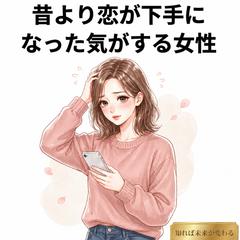【恋愛】昔より恋が下手になった気がする女性