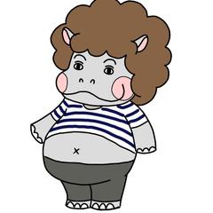 アフロかばさん