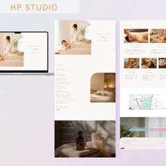 シンプルでミニマルな世界観｜リンパケアサロンHP