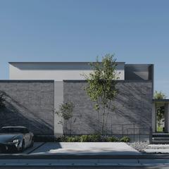 建築3DCG外観パース：一軒家