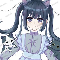人物＋小物(ねこ)