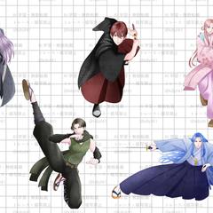 オリジナルキャラクターの立ち絵