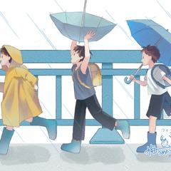 雨の日、帰り道