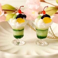 抹茶あずき白玉パフェ