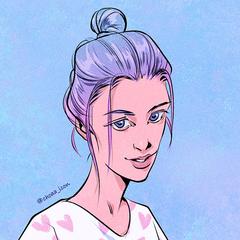 女性似顔絵アイコン