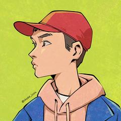 男性似顔絵アイコン