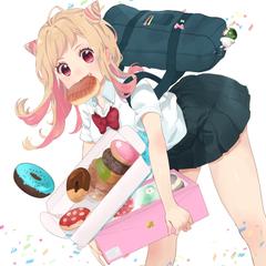 買い食い女の子