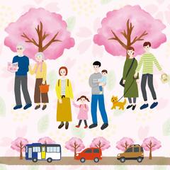 桜マップ イラスト