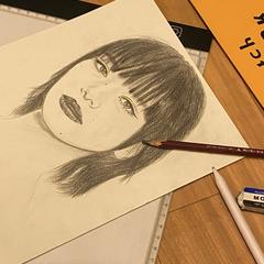 似顔絵　小松菜奈　様