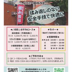 整体SALONのチラシ