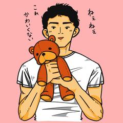 乙メン　似顔絵サンプル