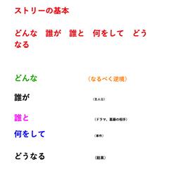 ストーリーの基本