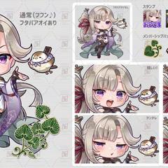 デフォルメイラスト、スタンプ、メンバーシップバッジ