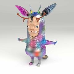 オリジナル怪獣フィギュアデータ（着色CG）