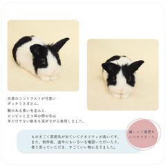 羊毛フェルト・ダッチうさぎ