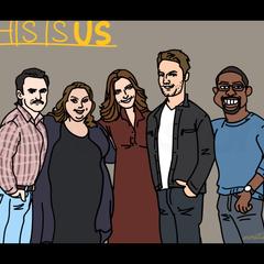 海外ドラマ“THIS IS US“イラスト