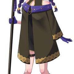 魔法使いの女の子立ち絵イラスト