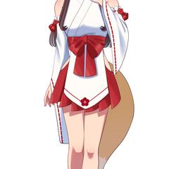 きつねみこの立ち絵イラスト