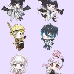 IRIAMライバーのSD(デフォルメキャラ)イラスト作成