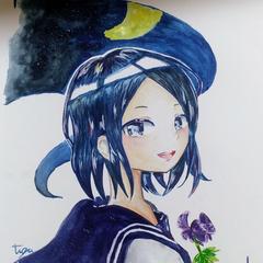 水彩画です