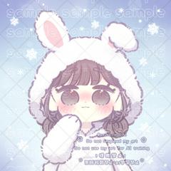 もふもふうさぎパーカーアイコン