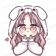 白シュナウザーのモチーフパーカーアイコン♡