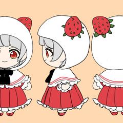ぬいぐるみ作製用三面図