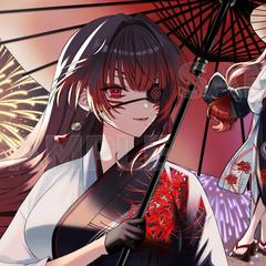 稗田亞夜様立ち絵・背景イラスト作成