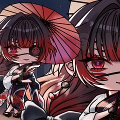 稗田亞夜様SDキャラクター・背景イラスト作成