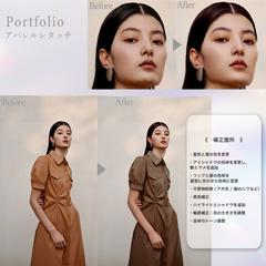 アパレルレタッチ｜質感を活かしたカラー変更・人物補正