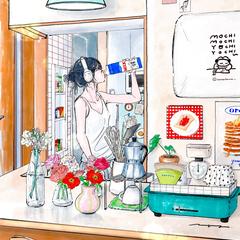 オリジナルイラスト「今日の自分が感じるままに」