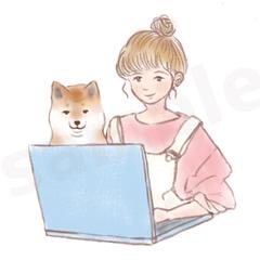 イラスト制作（ふんわりラフ線）