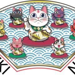 七福招き猫末広がり