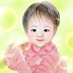 赤ちゃんの似顔絵