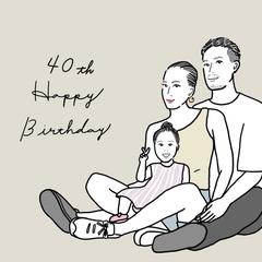 ご依頼いただいた似顔絵イラスト