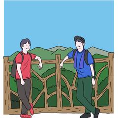 登山イラスト