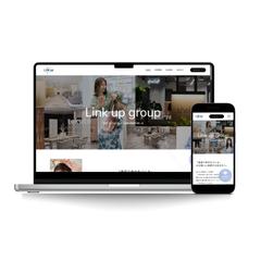Link up group 様のウェブサイト制作