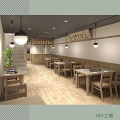 焼肉店内観パース