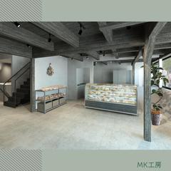 飲食店内観パース