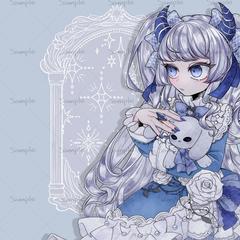 薔園しじま様　ゲーム実況サムネ用イラスト
