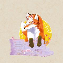 キツネのお面