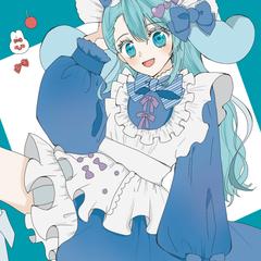 カラフルで可愛い女の子のデザイン